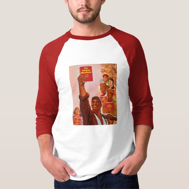 La camiseta de manga larga del manifiesto Yahtzee (Anverso)