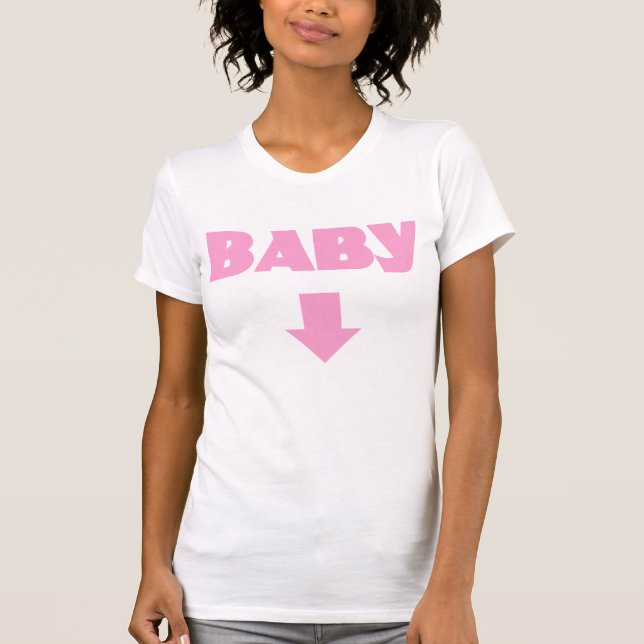 La camiseta de maternidad de la flecha fresca del (Anverso)