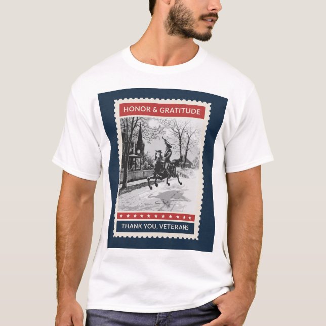 La camiseta de Paul Revere Veteran (Anverso)