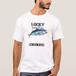 La camiseta de pesca del atún ligero con suerte n