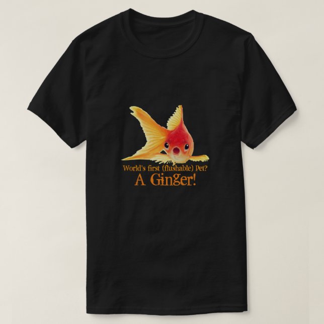 La camiseta de pescado del Mascota Ginger (Diseño del anverso)