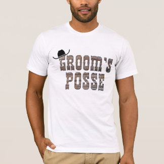 La camiseta de posa de Cowboy Groom