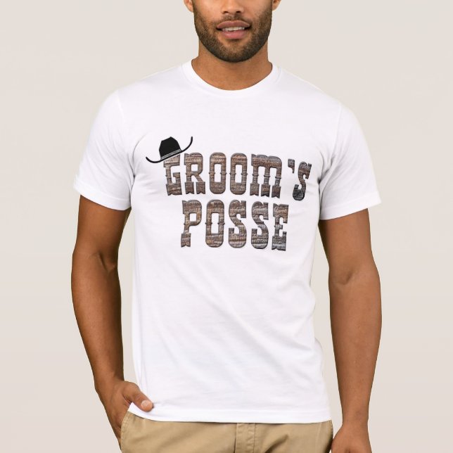 La camiseta de posa de Cowboy Groom (Anverso)