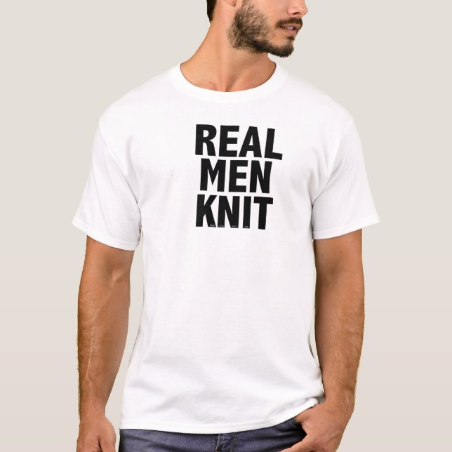 La camiseta DE PUNTO de los hombres REALES de los (Anverso)