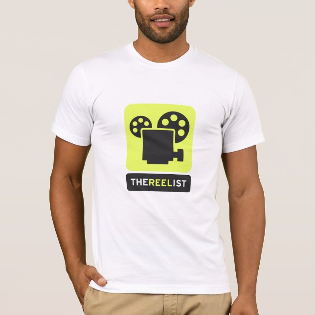 La camiseta de Reelist - logotipo apilado (Anverso)