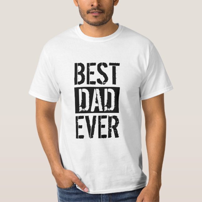 La camiseta de regalo del Día del Padre Mejor Papá (Anverso)