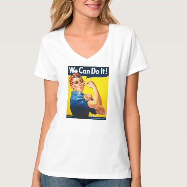 La camiseta de Riveter T, rosada para las mujeres  (Anverso)