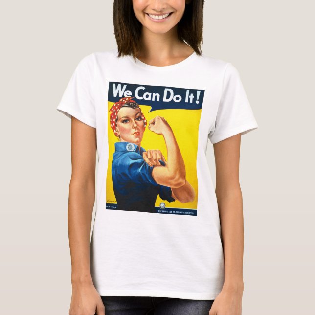 La camiseta de Riveter T, rosada para las mujeres  (Anverso)