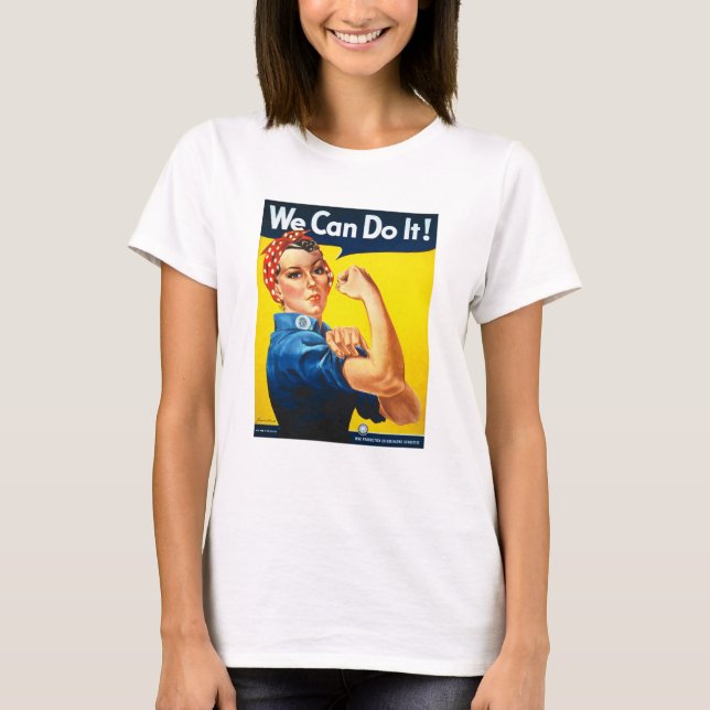 La camiseta de Riveter T, rosada para las mujeres  (Anverso)