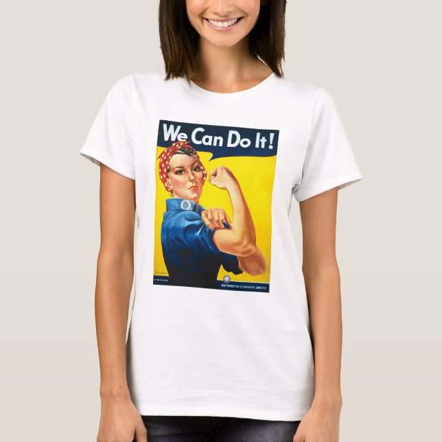 La camiseta de Riveter T, rosada para las mujeres  (Anverso)