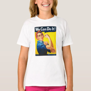 La camiseta de Riveter T, rosada para las mujeres