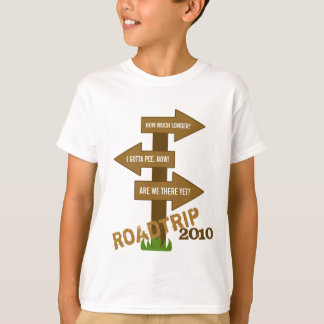 La camiseta de Roadtrip de los niños divertidos de