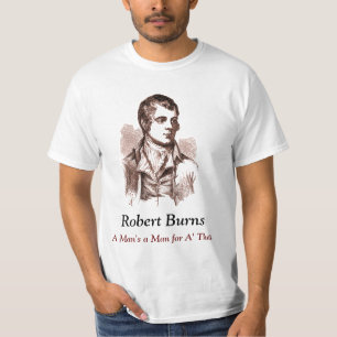 La camiseta de Robert Burns, un hombre es un