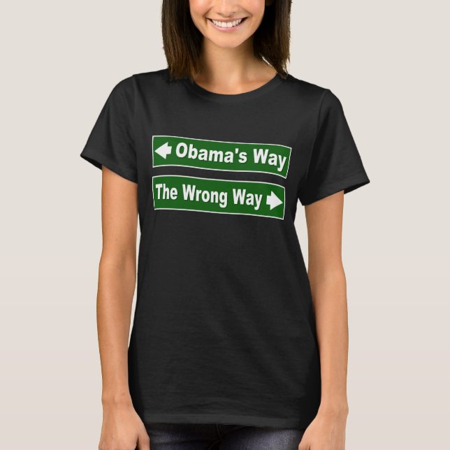 La camiseta de Rótulo callejero de Obama (Anverso)