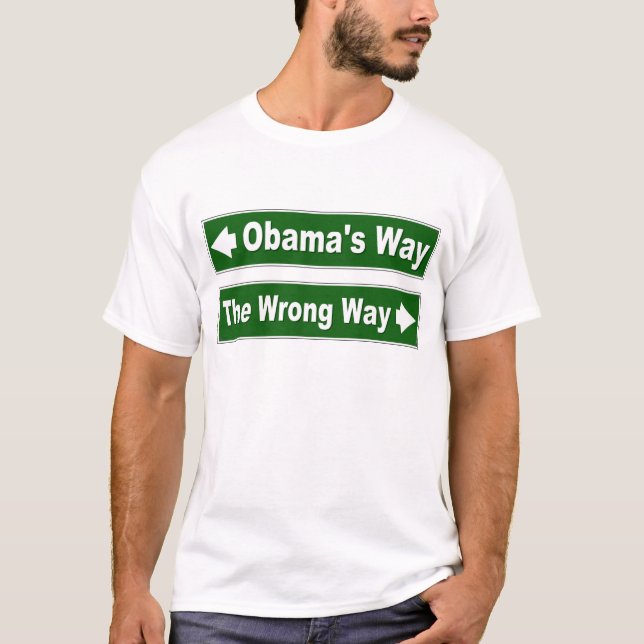 La camiseta de Rótulo callejero de Obama (Anverso)