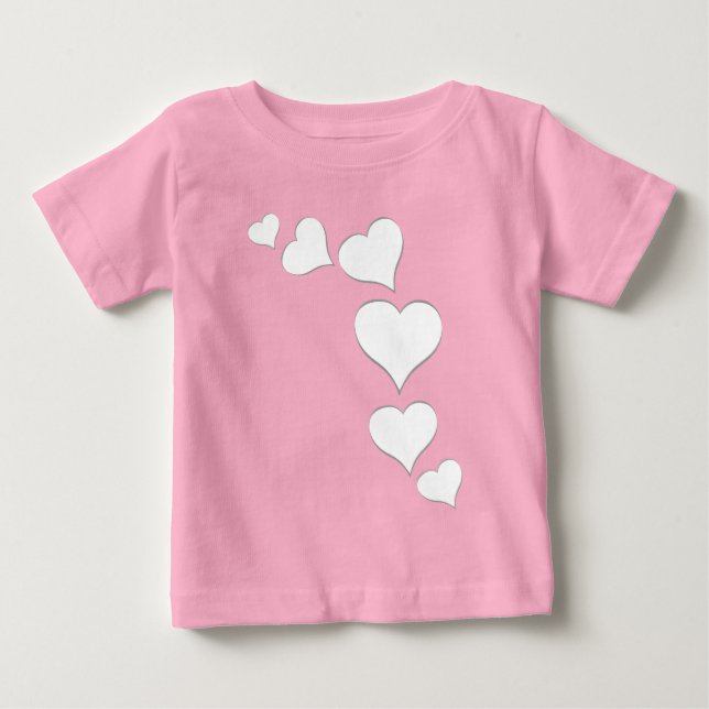 La camiseta de San Valentín del bebé Personalizado (Anverso)
