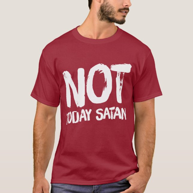 La camiseta de Satán no es hoy para los hombres (Anverso)