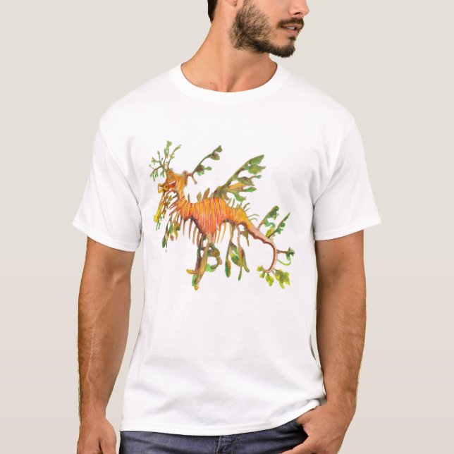 La camiseta de Seadragon de los hombres frondosos (Anverso)