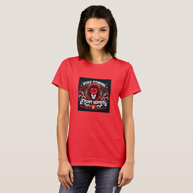 La camiseta de sensibilización sobre la sepsis se  (Anverso completo)