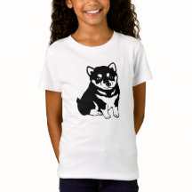 La camiseta de Shiba Inu de perrito del perro del