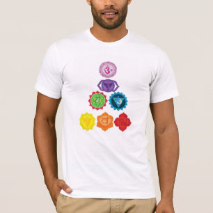 La camiseta de siete hombres de Chakras