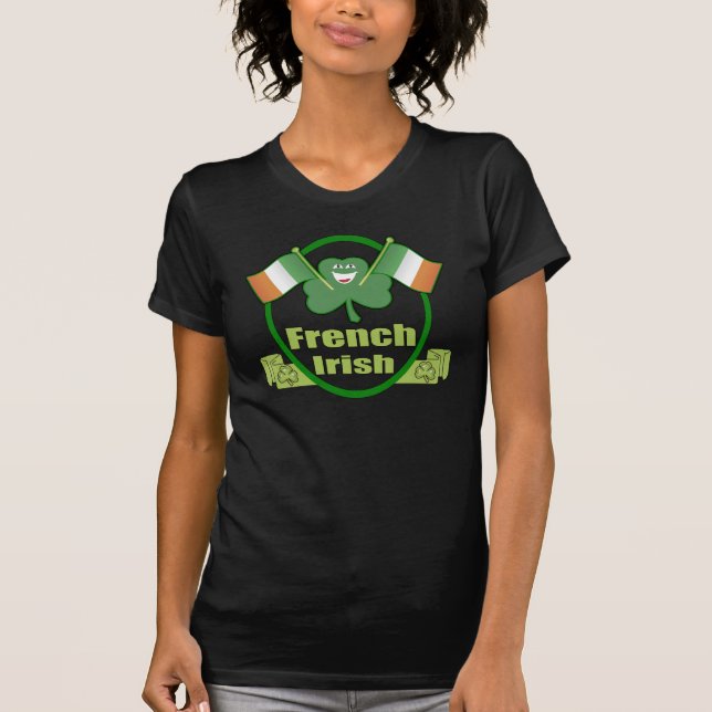 La camiseta de St Patrick francés del irlandés (Anverso)