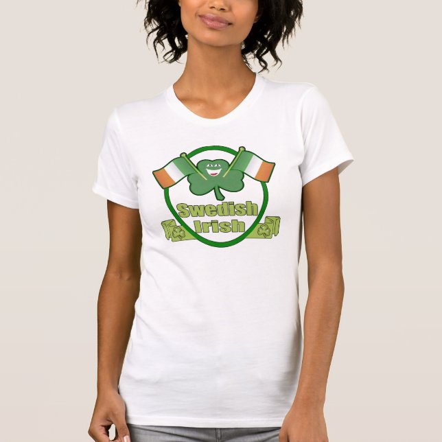 La camiseta de St Patrick sueco del irlandés (Anverso)