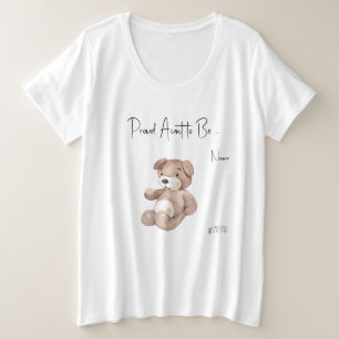 La camiseta de tamaño Tía-To-Be Boho Baby Shower P