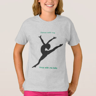 La camiseta de The Playground con bailarín en gris