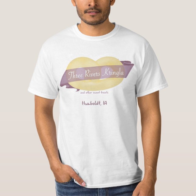 La camiseta de tres de los ríos hombres de Kringla (Anverso)