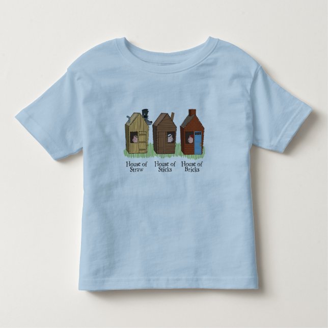 La camiseta de tres niños de los cerditos (Anverso)