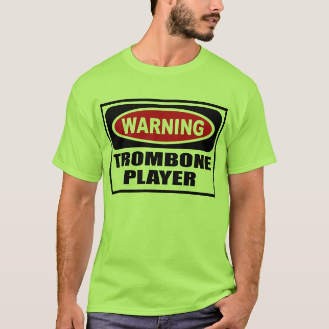 La camiseta de TROMBONE de los hombres (Anverso)