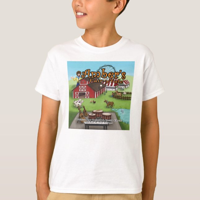 La camiseta de un niño de cuento de hadas de Amber (Anverso)
