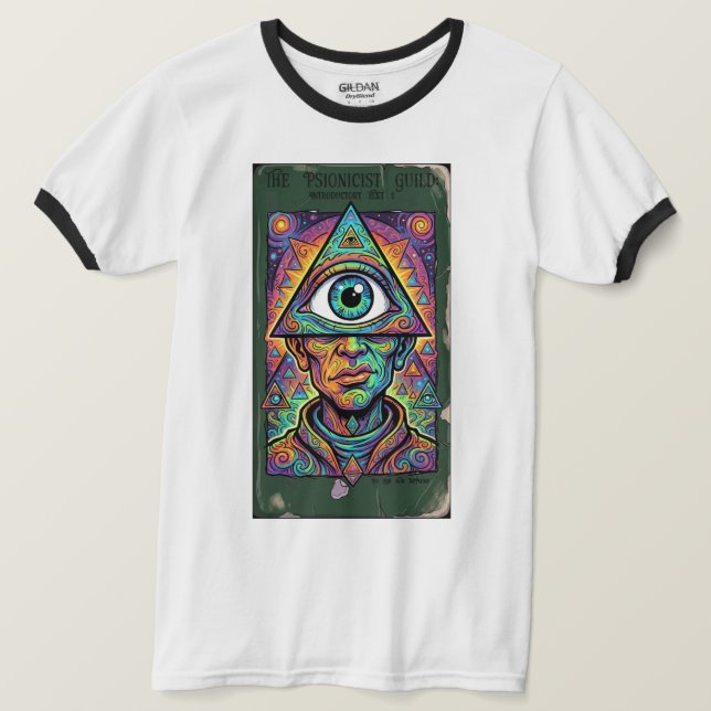 La camiseta de un solo timbre de la guilda de psio (Anverso del diseño)