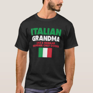 La camiseta de una abuela italiana es un chiste de