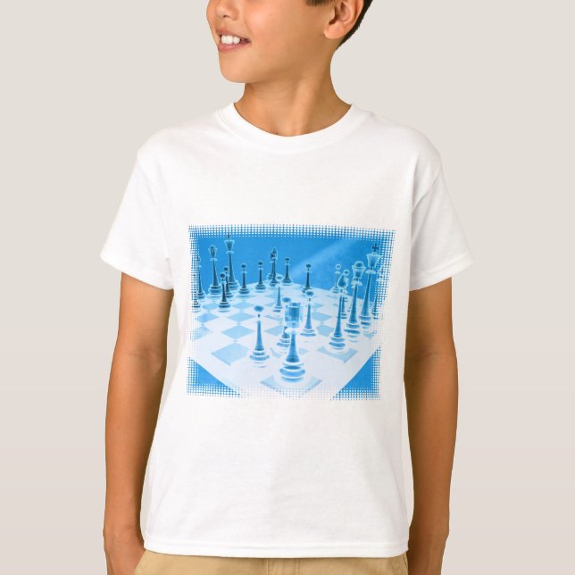 La camiseta del ajedrez del niño estratégico del (Anverso)