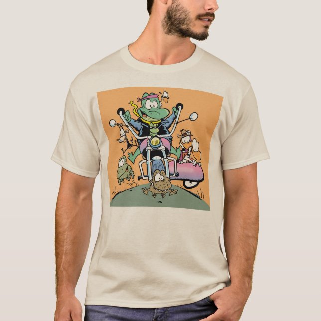 La camiseta del amante de la moto del pantano (Anverso)