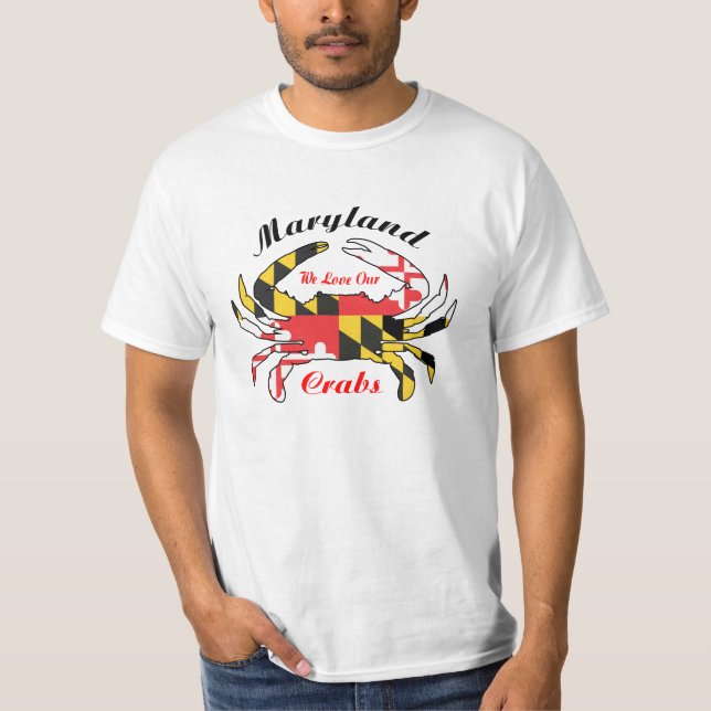 La camiseta del amante del cangrejo de Maryland (Anverso)
