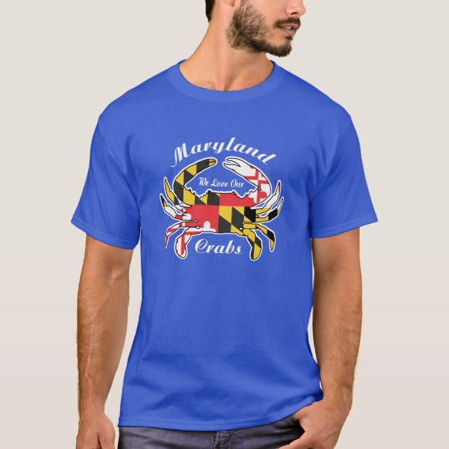 La camiseta del amante del cangrejo de Maryland (Anverso)