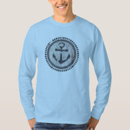 La camiseta del ancla de los hombres sucios