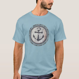 La camiseta del ancla de los hombres sucios