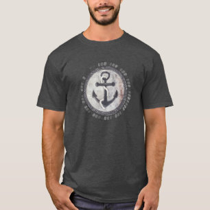 La camiseta del ancla de los hombres sucios