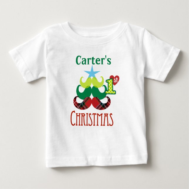 La camiseta del árbol bigote de los primeros Navid (Anverso)