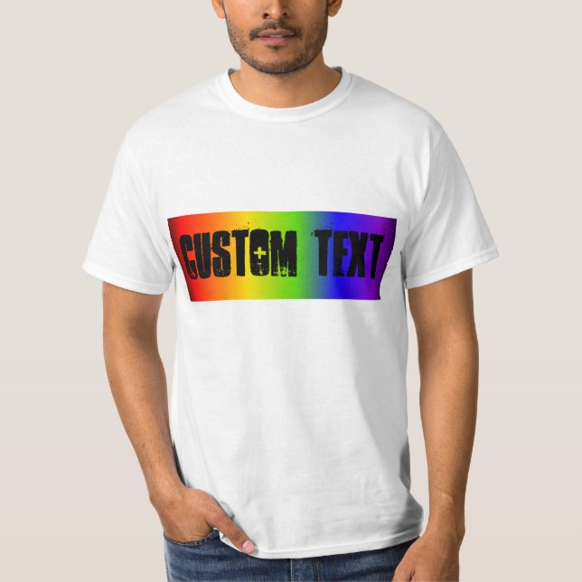 La camiseta del arco iris de los hombres DE (Anverso)