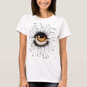 La camiseta del arte de la mirada