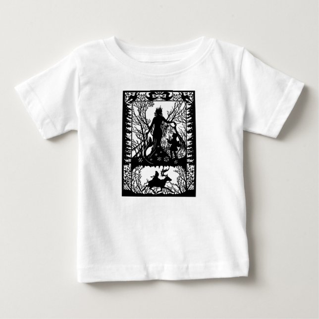 La camiseta del bebé de la reina de la nieve (Anverso)