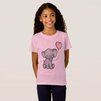 La camiseta del bebé del chica rosado lindo del