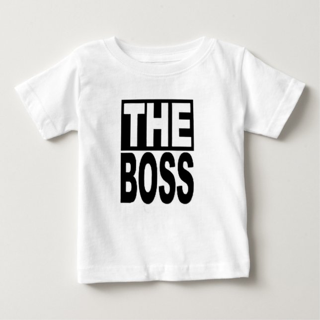La camiseta del bebé jefe