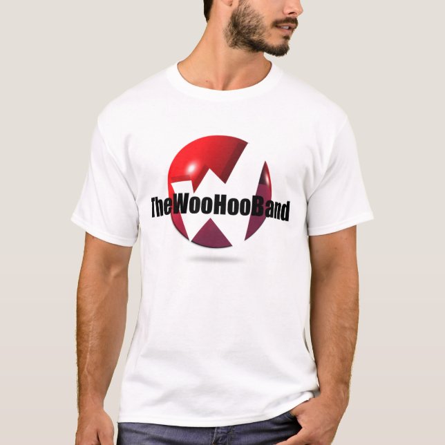 La camiseta del blanco de la banda de Hoo del (Anverso)