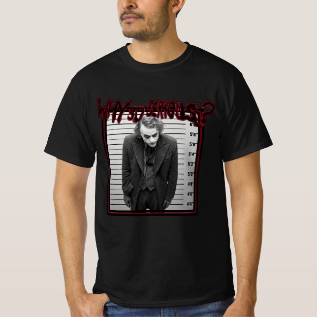 La camiseta del caballero oscuro (negro) (Anverso)